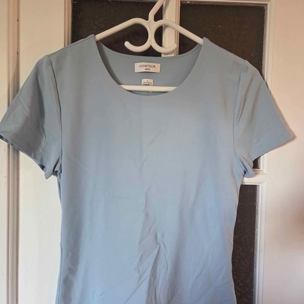 Aritzia Light Blue Short Sleeve Tee